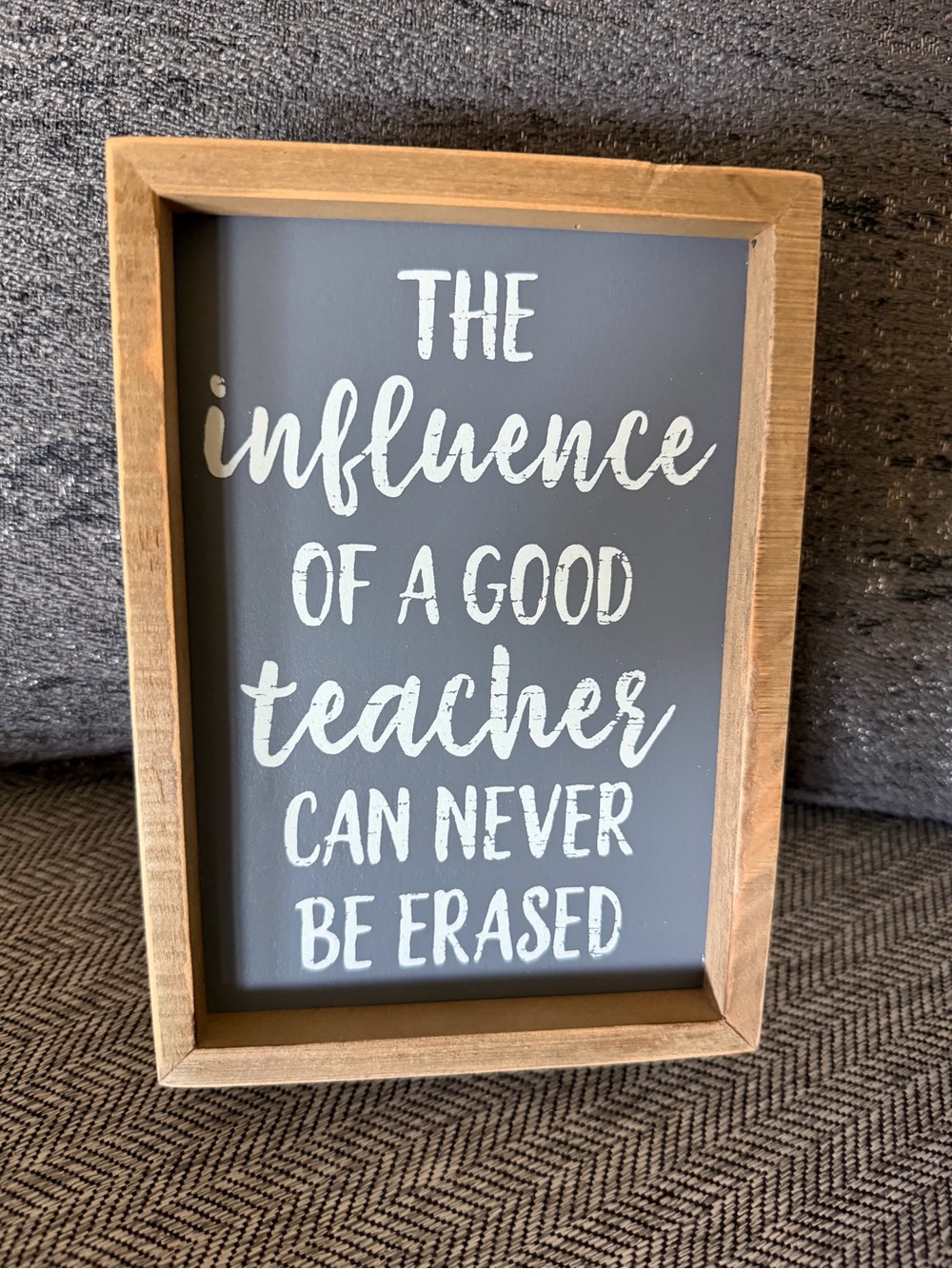Teacher Quote Framed Wall Decor - Inspirational Classroom Sign